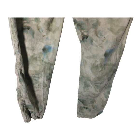 Anthropologie Pants Women's Size 25 Green Watercolor Splotch The Wanderer - Picture 6 of 11